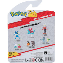Pokemon Battle Figure Set Vaporeon Plus Rockruff Plus Bellossom PKW3048