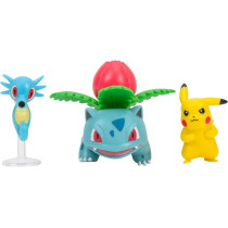 Pokemon Battle Figure Set Horsea Plus Ivysaur Plus Pikachu PKW3049