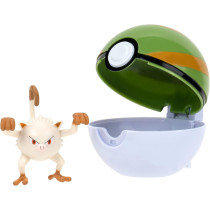 Pokemon Clip 'N Go Mankey And Nest Ball Pkw3136