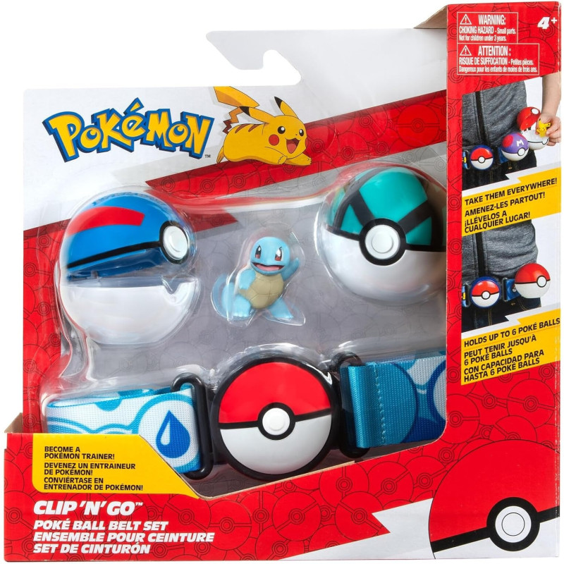 Pokemon Clip 'N Go Poke Ball Belt Set Blue PKW3161