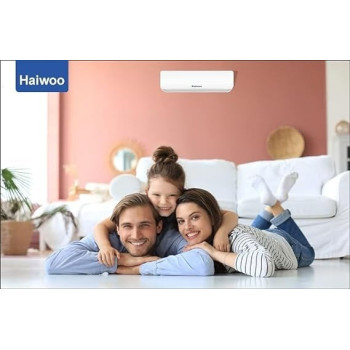 Haiwoo Air Conditioner 1 Ton Capacity 12000 BTU, T1 Highly Efficient Tropical Compressor, White Colour