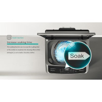 Hisense 8KG Top Load Fully Automatic Washer Titanium Grey Colour