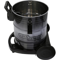 Super General 1600W Wet And Dry Vacuum Cleaner With 360 Degree Swivel Castors