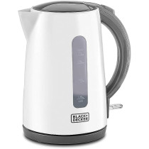 Black+Decker Concealed Coil Kettle, White, 1.7 Litres