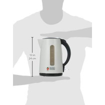 Black+Decker Concealed Coil Kettle, White, 1.7 Litres