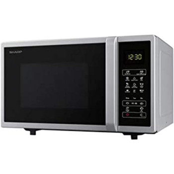 Sharp 25 Liter Digital Solo Microwave, R-25CT-S Silver, With 5 Power Levels