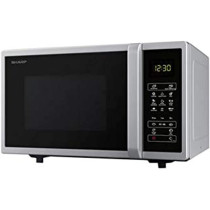 Sharp 25 Liter Digital Solo Microwave, R-25CT-S Silver, With 5 Power Levels