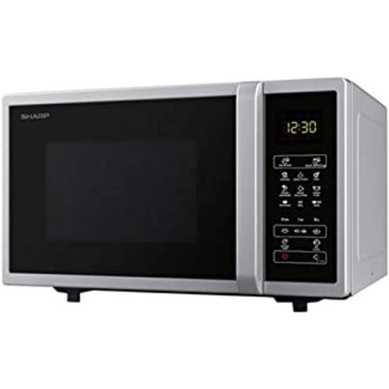 Sharp 25 Liter Digital Solo Microwave, R-25CT-S Silver, With 5 Power Levels