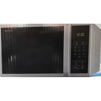 Sharp 25 Liter Digital Solo Microwave, R-25CT-S Silver, With 5 Power Levels