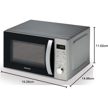 Kenwood 22L Microwave Oven With Digital Display, Defrost Function, Stainless Steel, 95 Minutes Timer, Clock Function 700W MWM22000Bk - Black And Silver