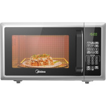 Midea 25L Microwave Oven With Digital Touch Control, 900W Power, Child-Safety-Lock, 10 Power Levels, Led Display With+30S Express Start, Grilling Roasting And Cooking Functions, EM925A2GU-Sl