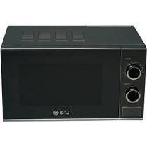 SPJ Microwave Oven 20L, 700W With 6 Power Levels, Defrost Function, 30 Minutes Timer, Easy To Use, Best For Home And Office, Silver Colour