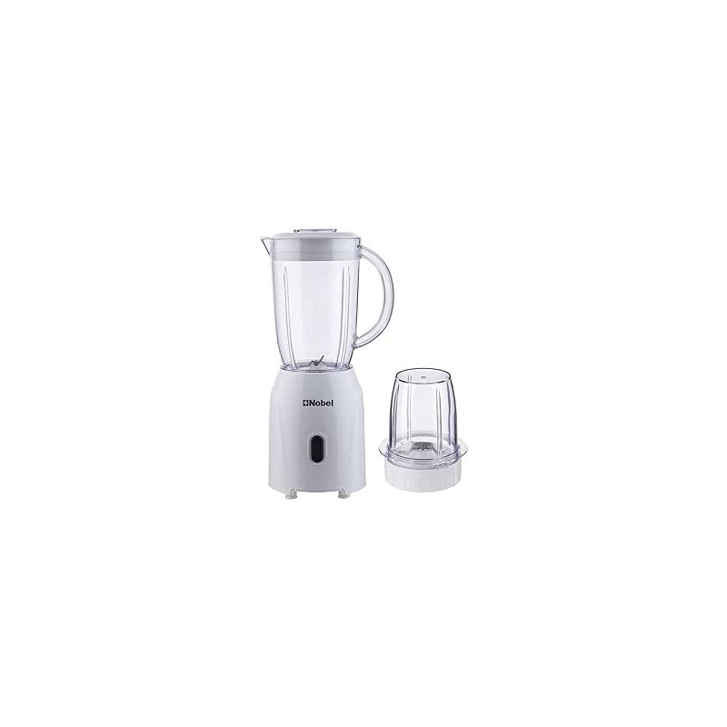 NOBEL Blender White 1.2 Litres 300W Stainless Steel Blade NB111L