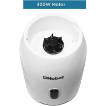 NOBEL Blender White 1.2 Litres 300W Stainless Steel Blade NB111L