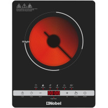 Nobel Infrared Cooker Black Single 2000W Multi Function Touch Control, Led Digital Red Display NIC10