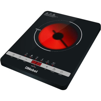 Nobel Infrared Cooker Black Single 2000W Multi Function Touch Control, Led Digital Red Display NIC10