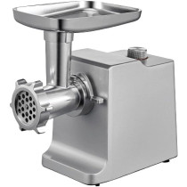 Nobel Meat Grinder With Full Copper Motor And 3 PCS S / Steel Plates, Full Metal Gear Two Speeds Metal Linker / Reverse Function With Accesories, NMG3000, Silver Colour