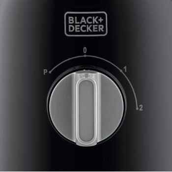 Black+Decker 400W 1.5 Blender With 2 x Grinder Mills, Black Colour, BX365-B5