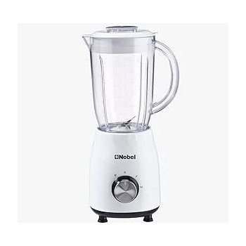 NOBEL Blender, White, 1.2 Litres 350W Stainless Steel Blade NB112L