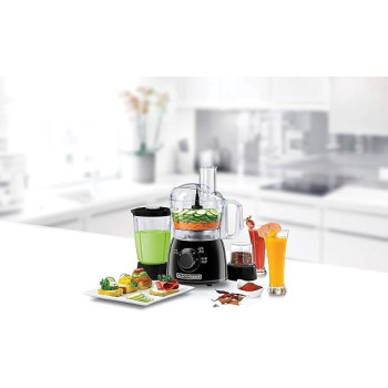Black+Decker 400W 29 Function Food Processor With Blender And Grinder, Black, KR42-B5