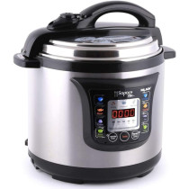 Palson Electric Pressure Cooker 8 Litter Capacity Ultra-Fast Steam Cooking, Silver, Model - 30997