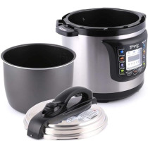 Palson Electric Pressure Cooker 8 Litter Capacity Ultra-Fast Steam Cooking, Silver, Model - 30997