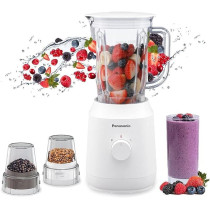 Panasonic - 400W Blender With 2 Mill - MXEX1021WTZ, White Colour