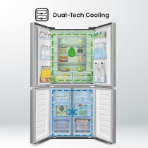 Hisense RQ561N4AC1 561 Four Door Refrigerator, No Frost Technology, Silver Colour