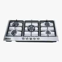 Nobel Gas Hobs Stainless Steel 90 CM 5 Gas Burners, FFD NBH9501