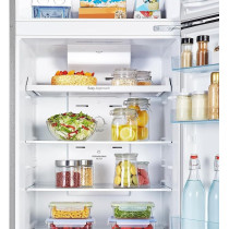 Hisense 488 Liter Refrigerator Double Door Top Mount, Silver Model RT488N4ASU