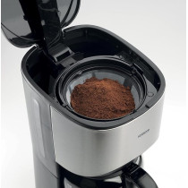 Kenwood Coffee Machine Up To 12 Cup Coffee Maker For Drip Coffee And Americano 900W 40 Min Auto Shut Off, Black, Silver Colour