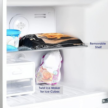 Super General 410 Liters Gross Double Door Refrigerator-Freezer, No-Frost, Led-Light, Lock And Key