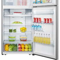 Hisense RT649N4ASU Top Mount Refrigerator With Digital Display Control, Multi Air Flow, Twist Ice maker, Tampered Glass Shelves, No Frost
