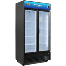 Haiwoo Showcase Chiller Two Door Double Layer Glass 1100L, Cooling Capacity 879L, Model- HWCh-1100H, Colour Black With 1 Year Full & 5 Year Compressor Warranty