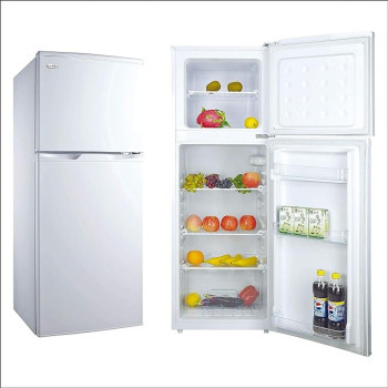 Elekta 132L Refrigerator With Lock And Key, Inside Condenser, Silver Colour, EFR-175SMKR