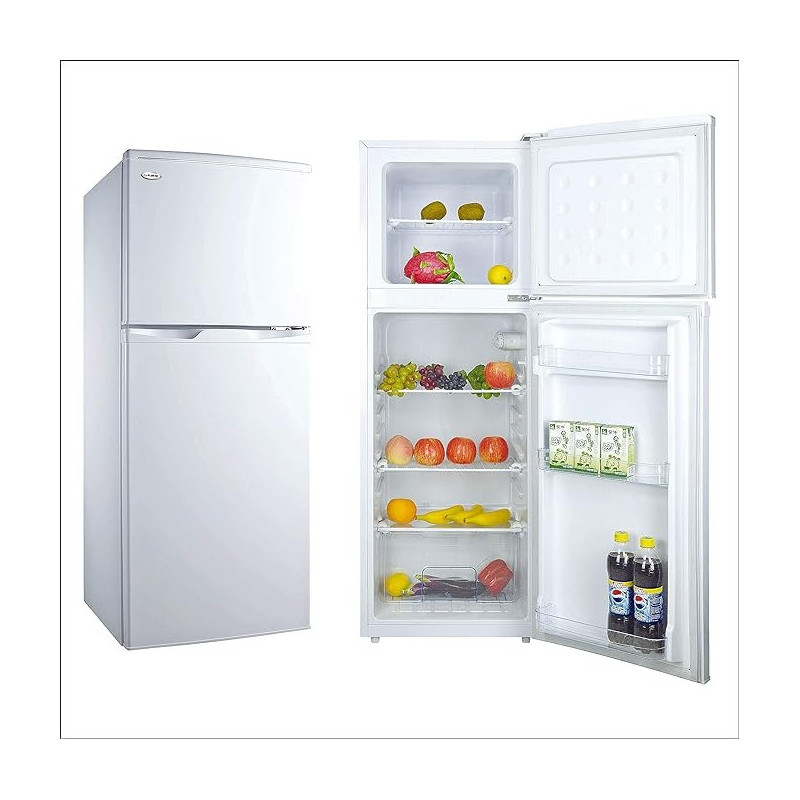 Elekta 132L Refrigerator With Lock And Key, Inside Condenser, Silver Colour, EFR-175SMKR