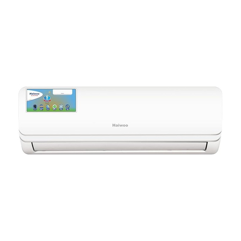 Haiwoo Air Conditioner 2.5 Ton Capacity, 30000 BTU, T3 Highly Efficient Tropical Compressor R410A, 100 Percentage Copper Golden Fin, Indoor And Outdoor, White Colour