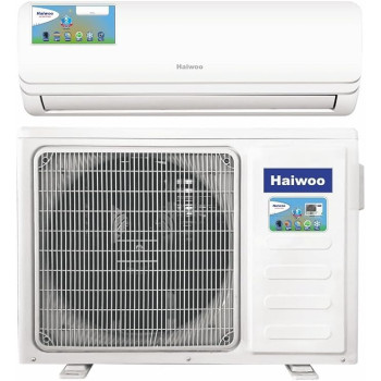 Haiwoo Air Conditioner 2.5 Ton Capacity, 30000 BTU, T3 Highly Efficient Tropical Compressor R410A, 100 Percentage Copper Golden Fin, Indoor And Outdoor, White Colour