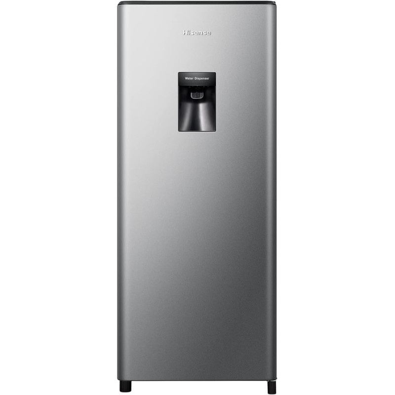 Hisense 233 Liter Refrigerator, Single Door Compact, Silver, With Water Dispenser, Model RR233N4WSU