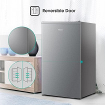 Hisense Single Door Refrigerator 122 Liter RR122D4ASS, Silver Colour 1 year warranty