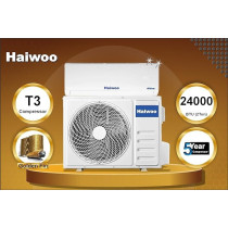 Haiwoo Inverter Split Air Conditioner 2 Ton Elite Series, Rotary Compressor AC, Led Display, Auto Restart, Model HSAI24KTl, White Colour