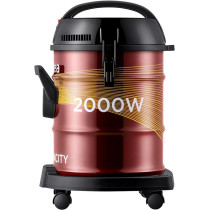 Midea Drum Vacuum Cleaner 2000 Watts, 21 Liters Ultra Large Tank Dust Capacity With Adjustable Tube, Removable And Washable Filter, Rug-Floor Nozzle, Best For Home And Office, MDVC21