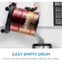 Midea Drum Vacuum Cleaner 2000 Watts, 21 Liters Ultra Large Tank Dust Capacity With Adjustable Tube, Removable And Washable Filter, Rug-Floor Nozzle, Best For Home And Office, MDVC21