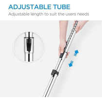 Midea Drum Vacuum Cleaner 2000 Watts, 21 Liters Ultra Large Tank Dust Capacity With Adjustable Tube, Removable And Washable Filter, Rug-Floor Nozzle, Best For Home And Office, MDVC21