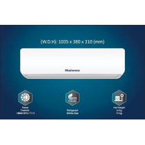 Haiwoo Air Conditioner 1.5 Ton Capacity 18000 BTU, T3 Highly Efficient Tropical Compressor, Model HSAC-18K-R, White Colour