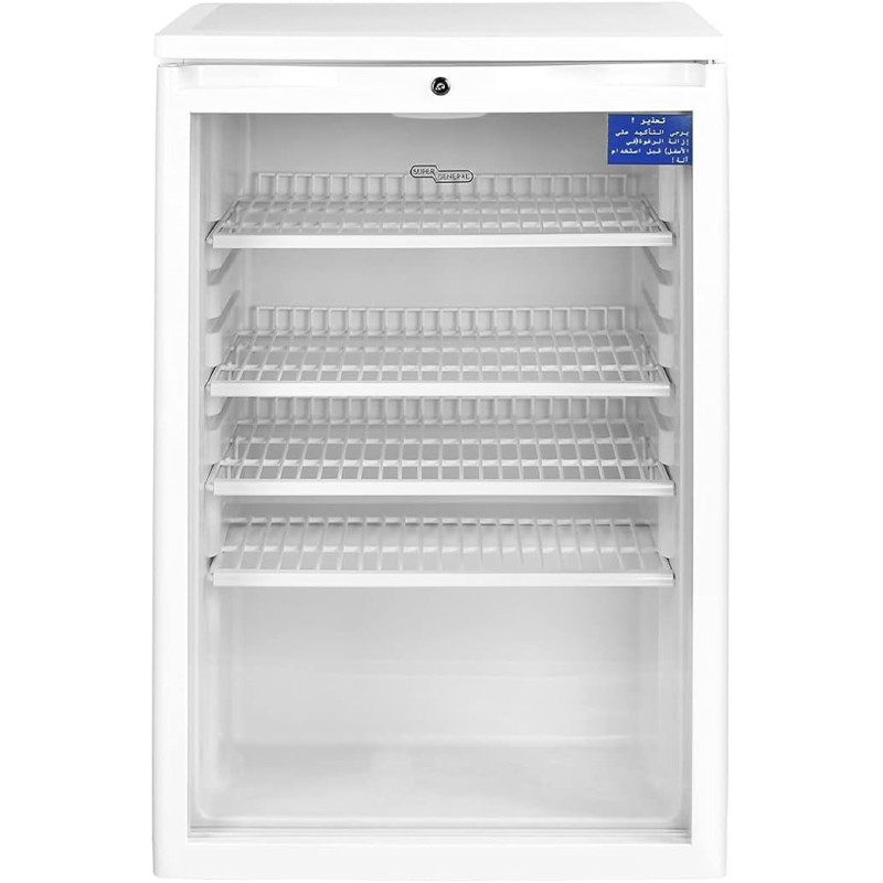 Super General 150 Liter Gross Compact Single Door Chiller, Energy-Saving, Low-Noise, White Colour