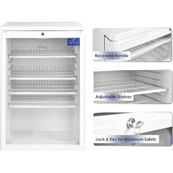 Super General 150 Liter Gross Compact Single Door Chiller, Energy-Saving, Low-Noise, White Colour