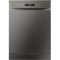 Hisense 15 Place Settings Freestanding Dishwasher 8 Programs, Titanium, Grey Colour, Model - HS623E90G