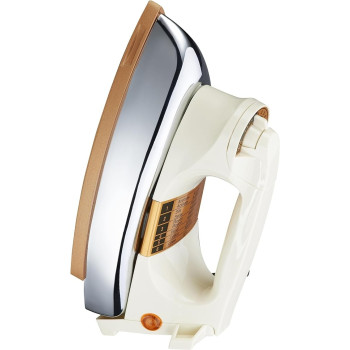 Nobel Dry Iron 2.3 KG Weight Cord Length 1.5MTR, Cord Type - Cloth Sleeve Heavy Weight Dry Iron For Heavy Duty 1200W With Ergonomic Handle Design, Non Stick Plate NDI707