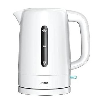 Nobel Kettles 1.7 Litre, Single Sided Water Window With 360 Degree Strix Control, Boiling Dry Protection Auto Shutoff NK17PW, White Colour